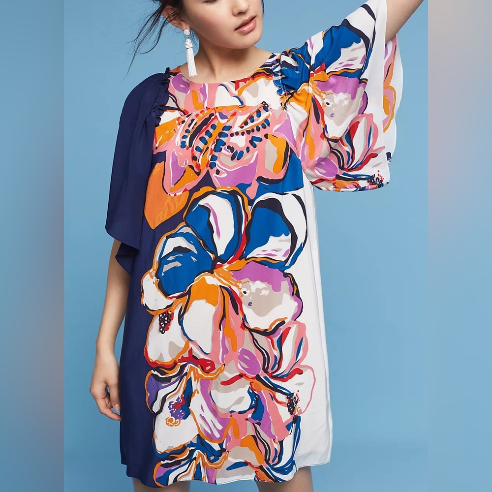 NWT Anthropologie Maeve Vero Silk Dress